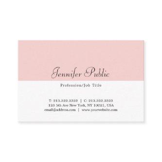 Modern Simple Template Elegant Blush Pink White