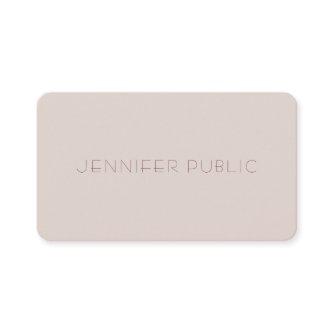 Modern Simple Template Elegant Color Professional