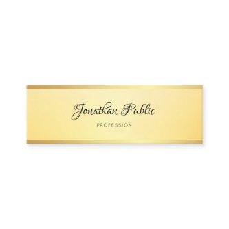 Modern Simple Template Elegant Glamorous Faux Gold Mini