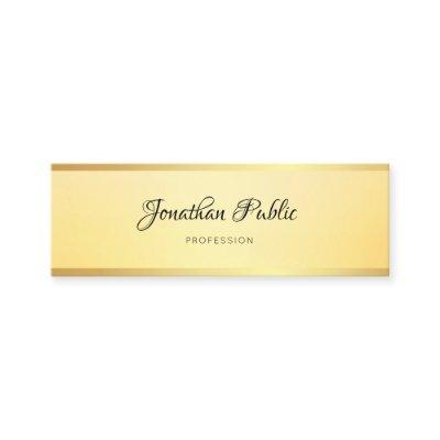 Modern Simple Template Elegant Glamorous Faux Gold Mini