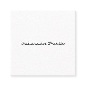 Modern Simple Template Professional Hand Script Square