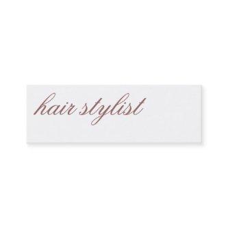 Modern Simple Trend Hair Stylist Minimalist Script Mini