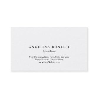 Modern Simple White Minimalist Consultant Manager