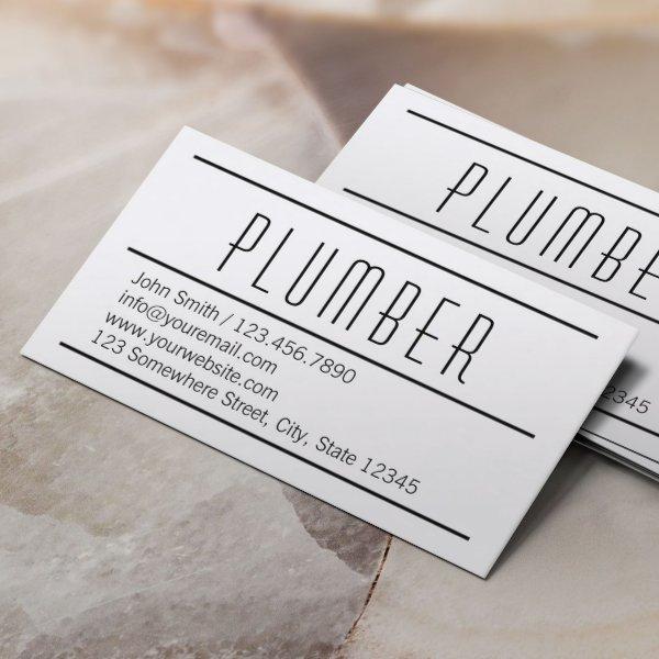 Modern Simple White Plumbing