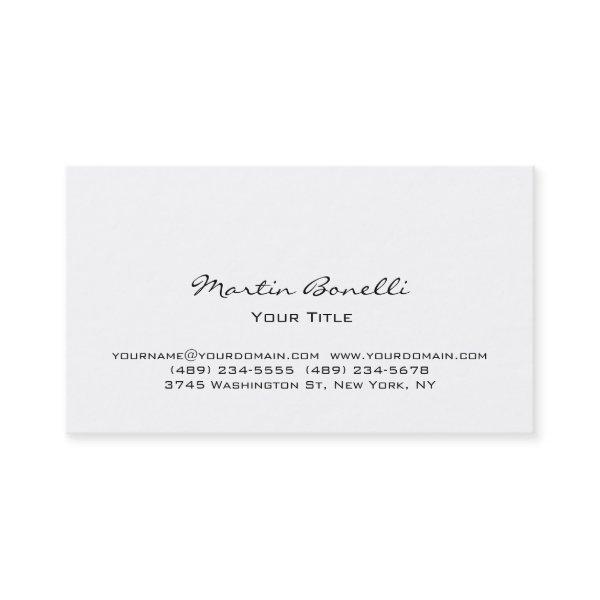 Modern Simple White Professional