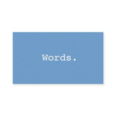 Modern simple writer publisher editor blue-gray