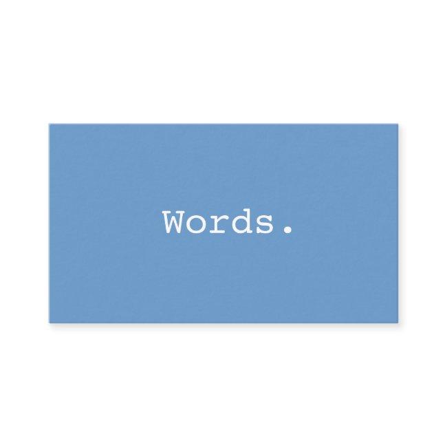 Modern simple writer publisher editor blue-gray