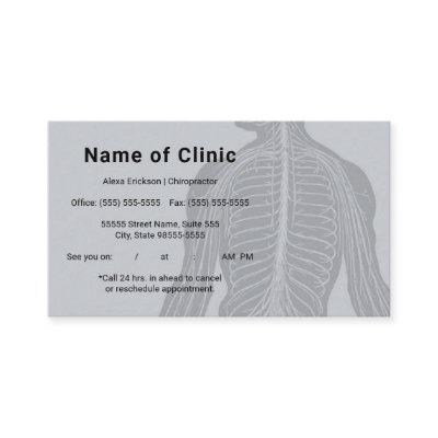Modern Skeleton Back Chiropractor Appointment