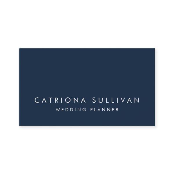 Modern Sleek Elegant Navy Blue