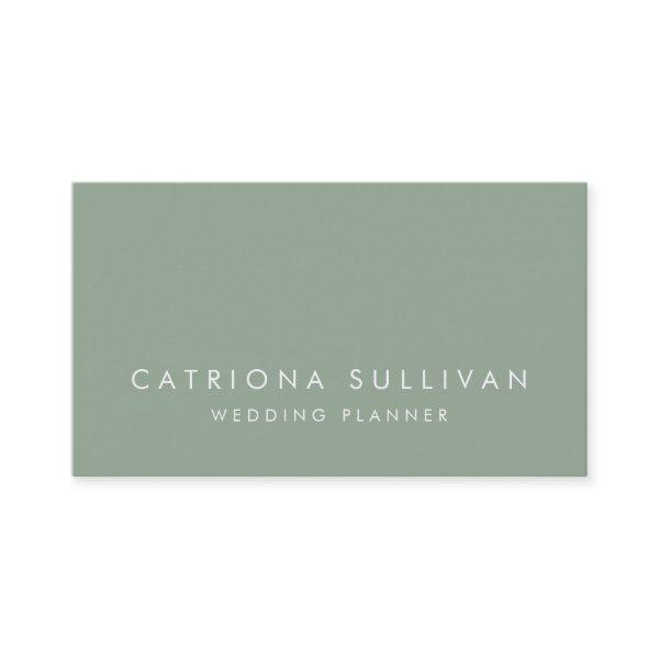 Modern Sleek Elegant Sage Green