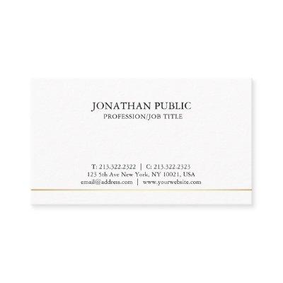 Modern Sleek Plain Stylish Professional Chic