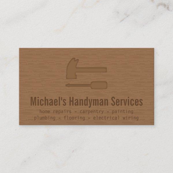 Modern, Sleek, Wooden, Handyman Services