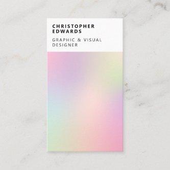 Modern soft holographic gradient white abstract