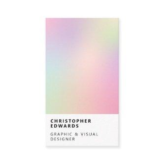 Modern soft holographic gradient white minimalist