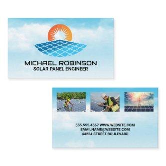 Modern Solar Logo | Clean Energy | Technicians
