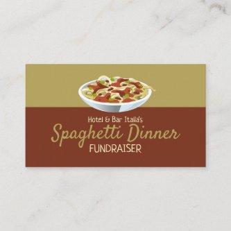 Modern Spaghetti Dinner Fundraiser Event