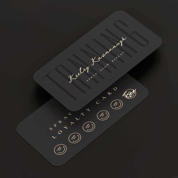 Modern Spray Tan Tanning Specialist Loyalty Card