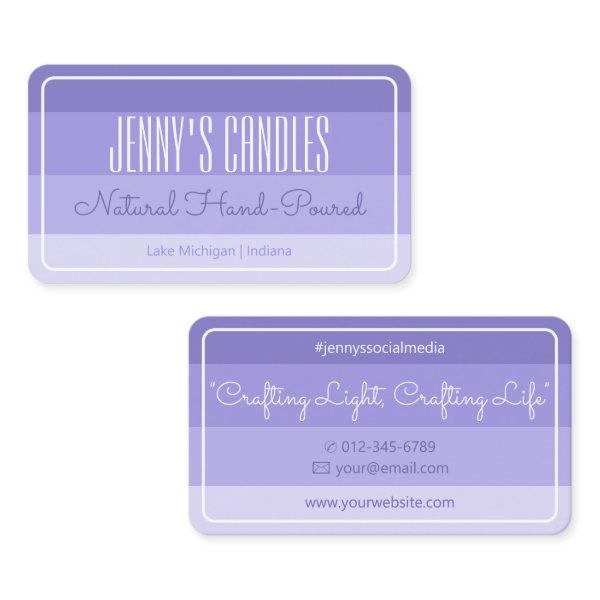 Modern Square Border Pastel Rainbow Ombre Lilac