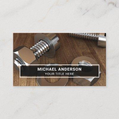 Modern Steel Bolt and Nut Fasteners Hardware Store