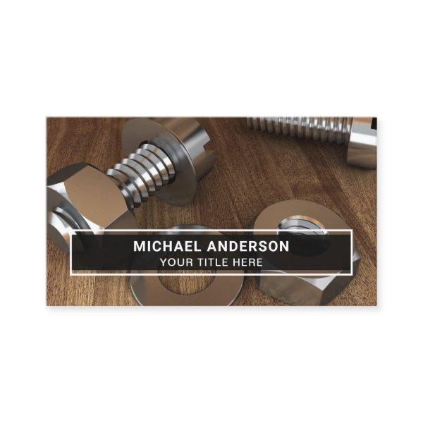 Modern Steel Bolt and Nut Fasteners Hardware Store