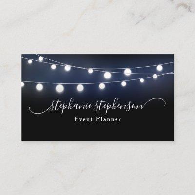 Modern String of Lights Event Planner Consultant