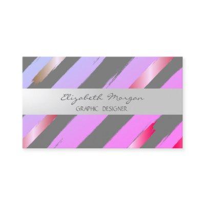 Modern,Striped,Foil Brush Stroke