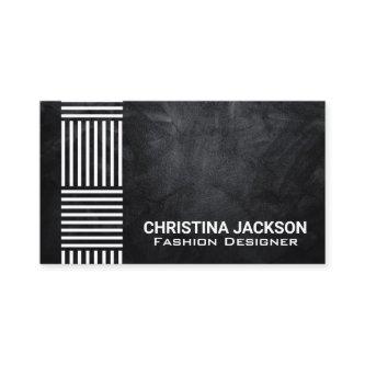 Modern Striped Pattern | Black Texture Wall