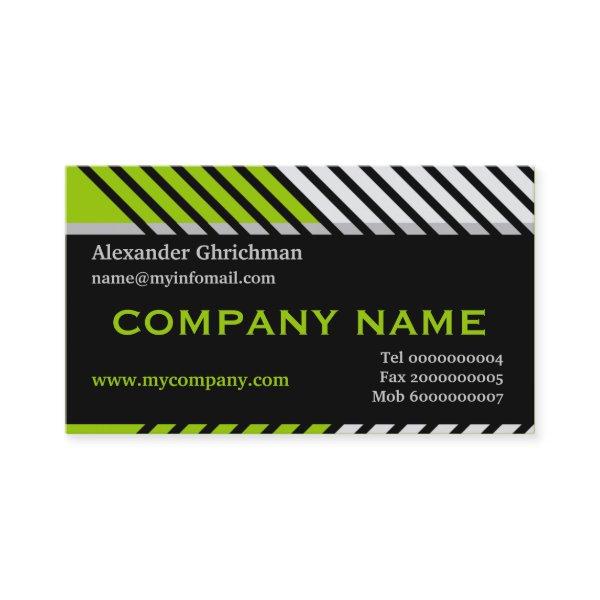 Modern stripes construction black, green, grey