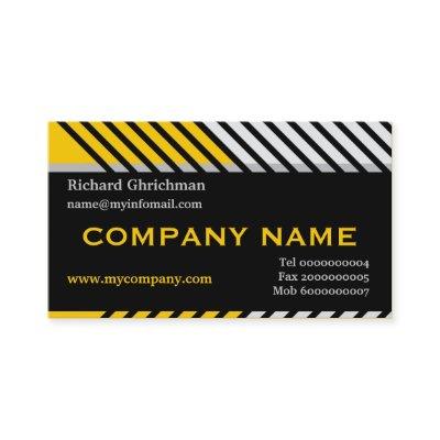 Modern stripes construction black, yellow, grey