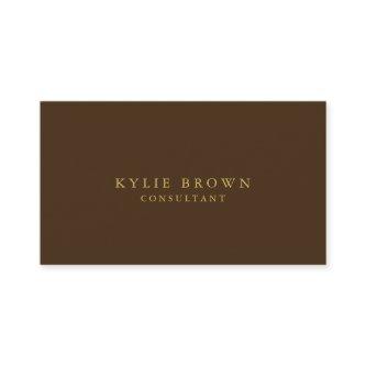Modern Stylish Brown Gold Professional Trendy