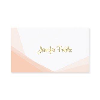 Modern Stylish Gold Hand Script Name Professional