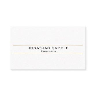 Modern Stylish Gold White Minimalistic Trendy