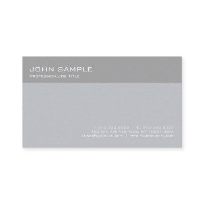 Modern Stylish Grey Professional Simple Plain