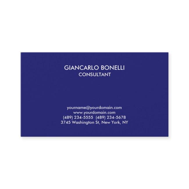 Modern Stylish Midnight Blue Professional