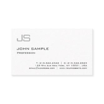 Modern Stylish Monogram Professional Sleek Plain