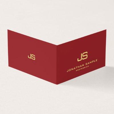 Modern Stylish Professional Monogram Book Fold