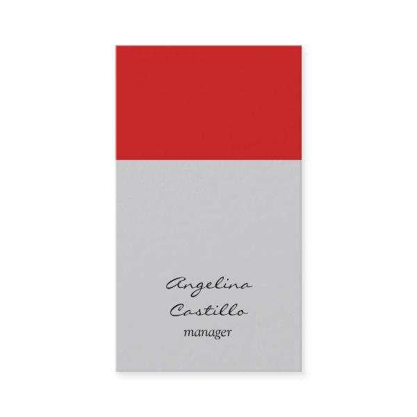 Modern Stylish Red Stripe Light Gray Background