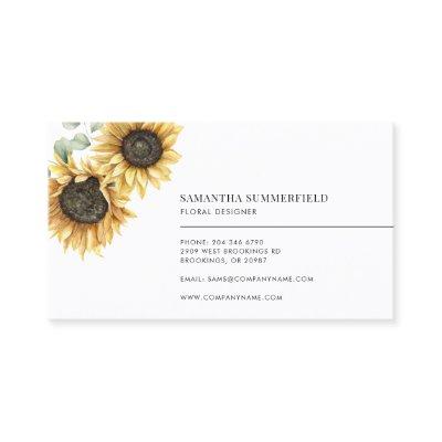 Modern Sunflower Eucalyptus Florist Custom