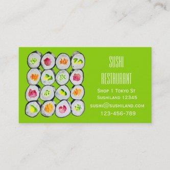 Modern Sushi restaurant or catering business Busin