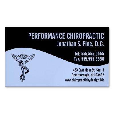Modern Swirl Chiro Angel Emblem Chiropractor  Magnet