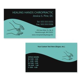 Modern Swirl Hands Logo Chiropractor