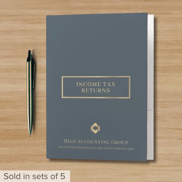 Modern Tax Folders with Pockets