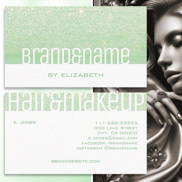 Modern Teal Aqua Mint Green Elegant Glitter Glam