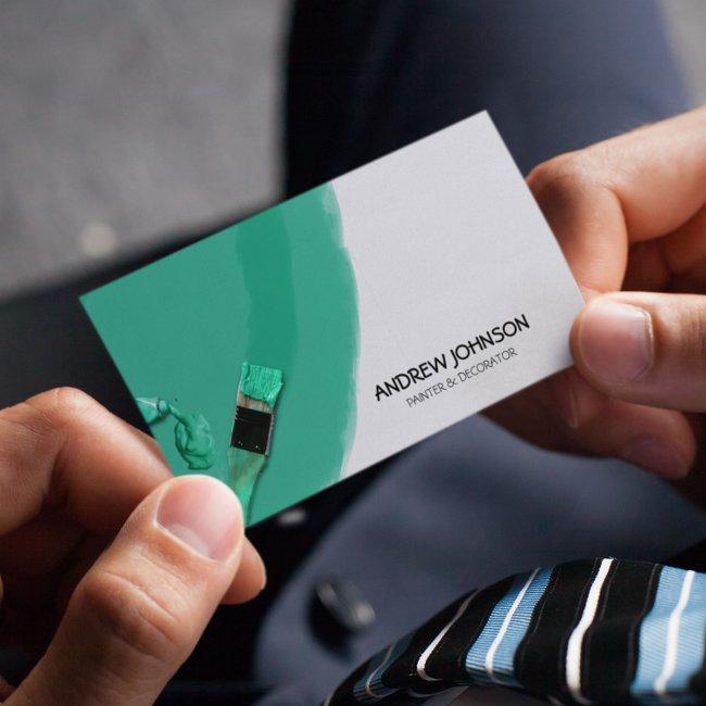 Modern Teal Painter & Decorator
