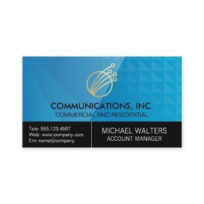 Modern Tech Logo | Geometric Background