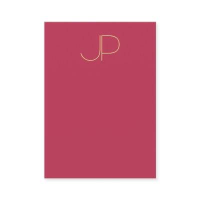 Modern Template Elegant Monogram Vertical