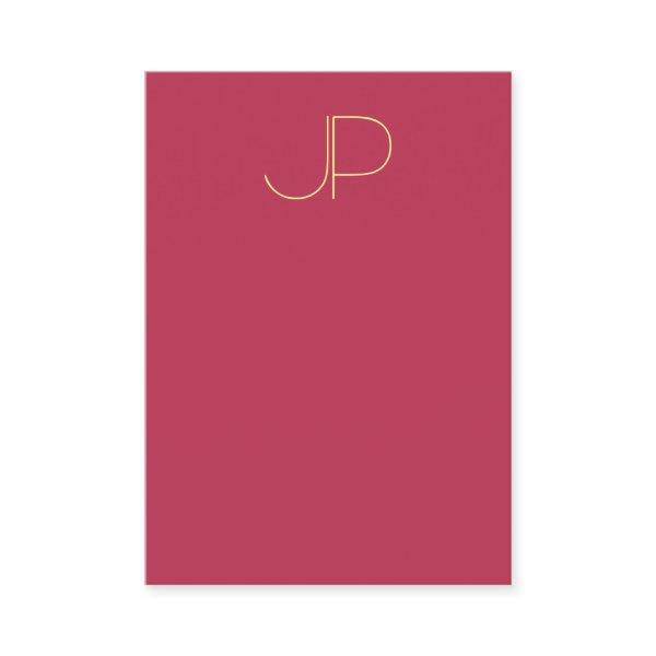 Modern Template Elegant Monogram Vertical