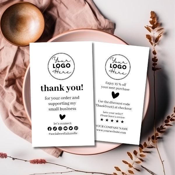 Modern Thank You For Shopping Small Branding