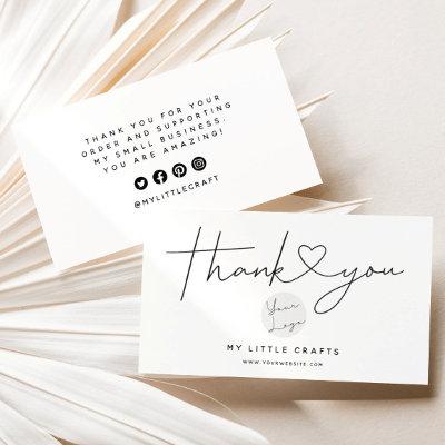 Modern Thank You For Shopping Small Branding