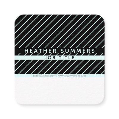 Modern Thin Striped Minimalistic Square